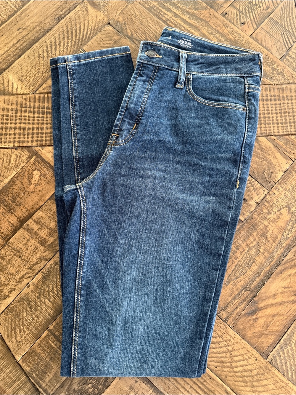 Old Navy Women's Skinny Jeans - Dark Blue Denim